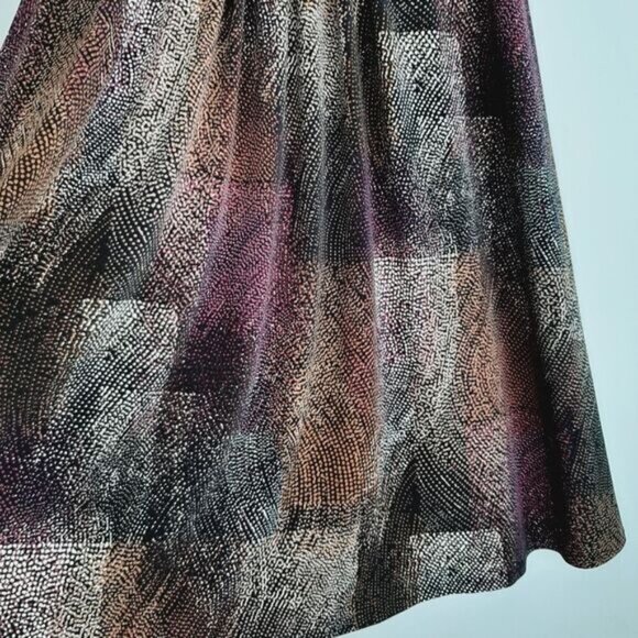 EVAN PICONE | Midi Length Surplice V-Neck Soft Stretchy Dress Abstract Print  10 - Picture 7 of 14